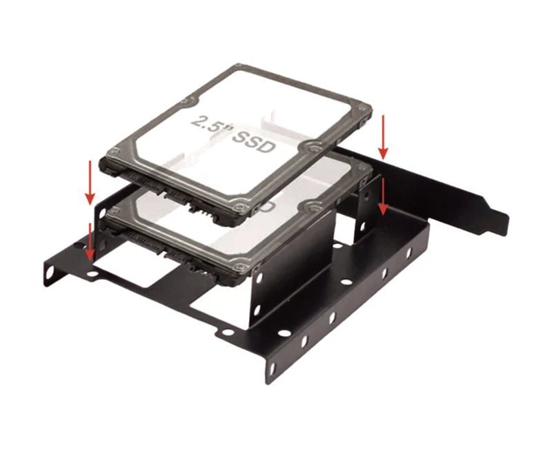 UTHAI G24 PCIe/PCI слот 2," 3,5 дюймов HDD/SSD Монтажный кронштейн-2,5" HDD для PCI слот задняя панель жесткий диск SSD адаптеры