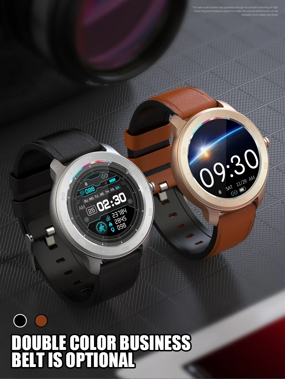 

RC02 1.3inch Full Round Full Touch Screen Smart Watch Heart Rate Blood Pressure Wristband Men Women SmartWatch VS DT78 L9 L11