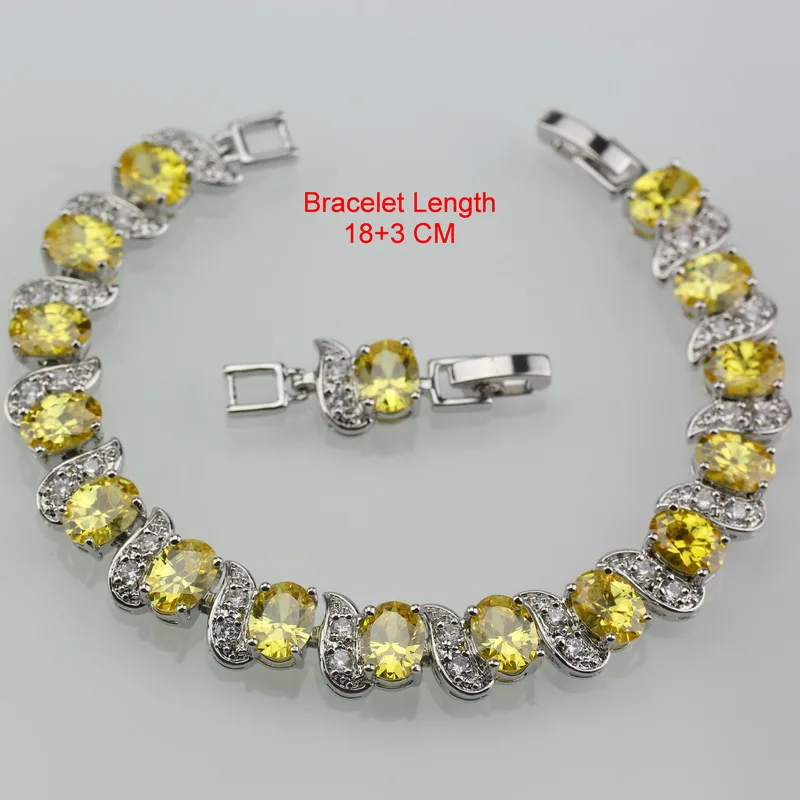 Лидер продаж 11 ослепительные желтые фианиты в форме капли воды серебряные