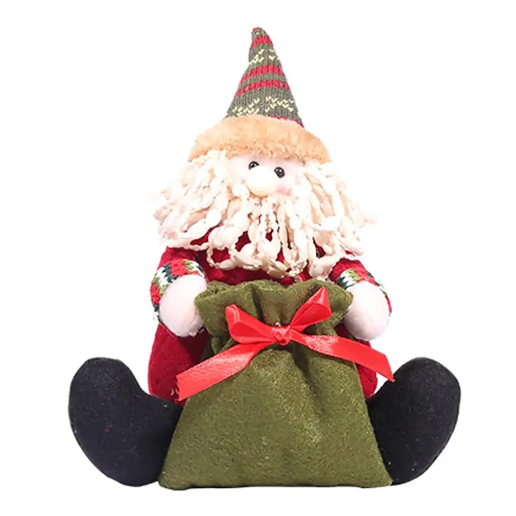 

Old Man Christmas Mini Doll Christmas Tree Hanger Pendant Christmas Decoration For Home Non-woven The Elderly Candy Bags