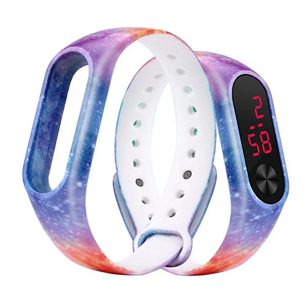 Многоцветный ремешок для Xiaomi сменный силиконовый браслет наручных часов Mi band 2 |