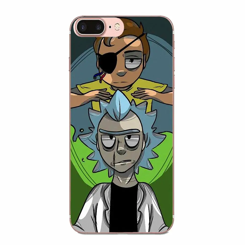 Чехол накладка для мобильного телефона из ТПУ чехлы с принтом Рик и Морти мягкие