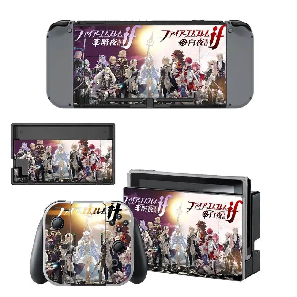 Пожарная эмблема nintendo switch skin NAND Сменные наклейки для Switch полный комплект лицевой