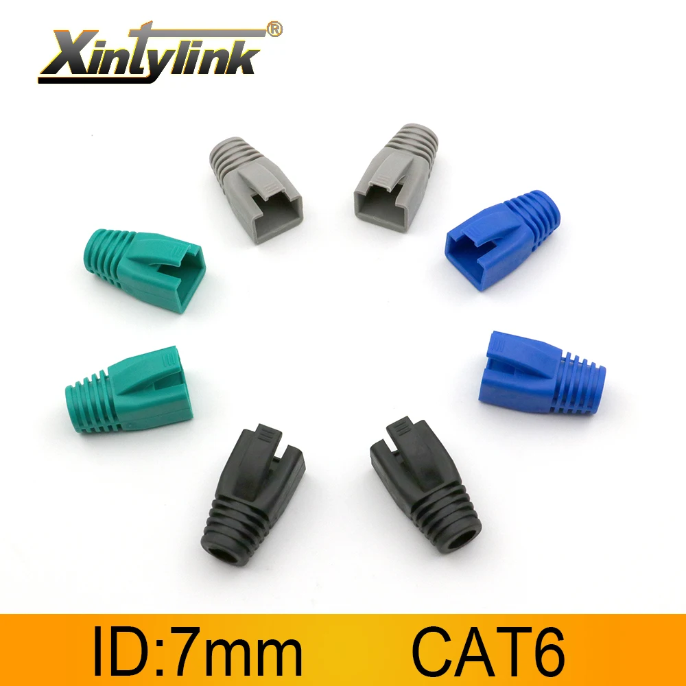 Xintylink rj45 ethernet Кабельный соединитель крышки cat6 cat 6 сетевые сапоги rg rj 45 оболочка cat5
