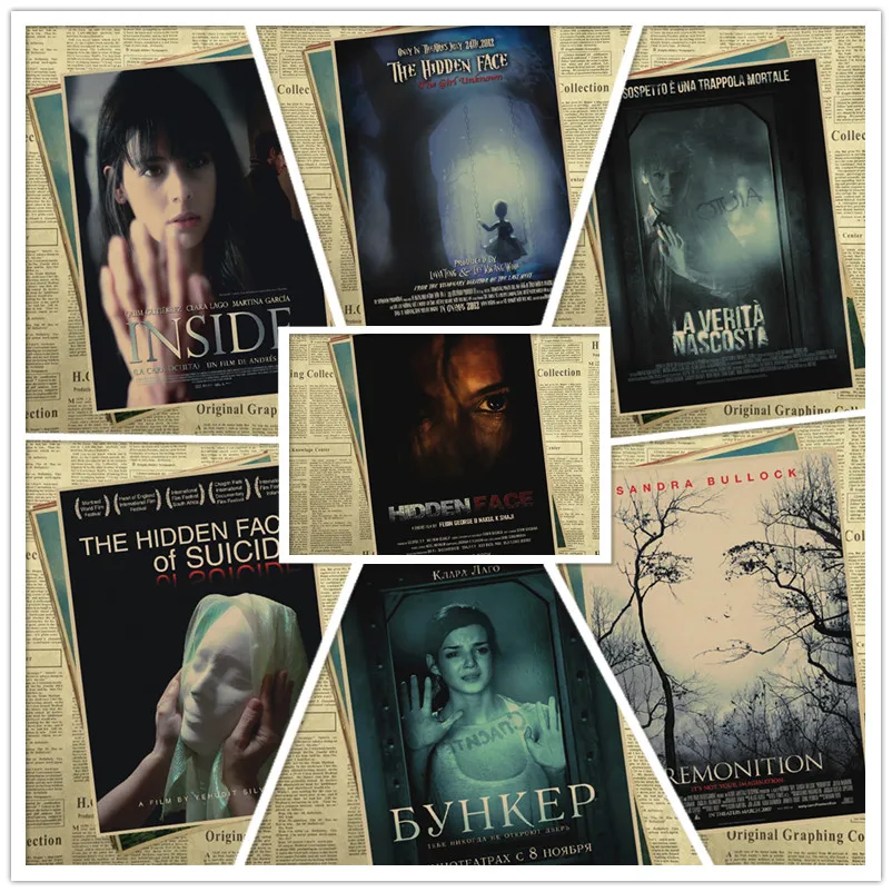 Винтажные постеры из фильма Скрытое лицо для дома бара гостиной Декор