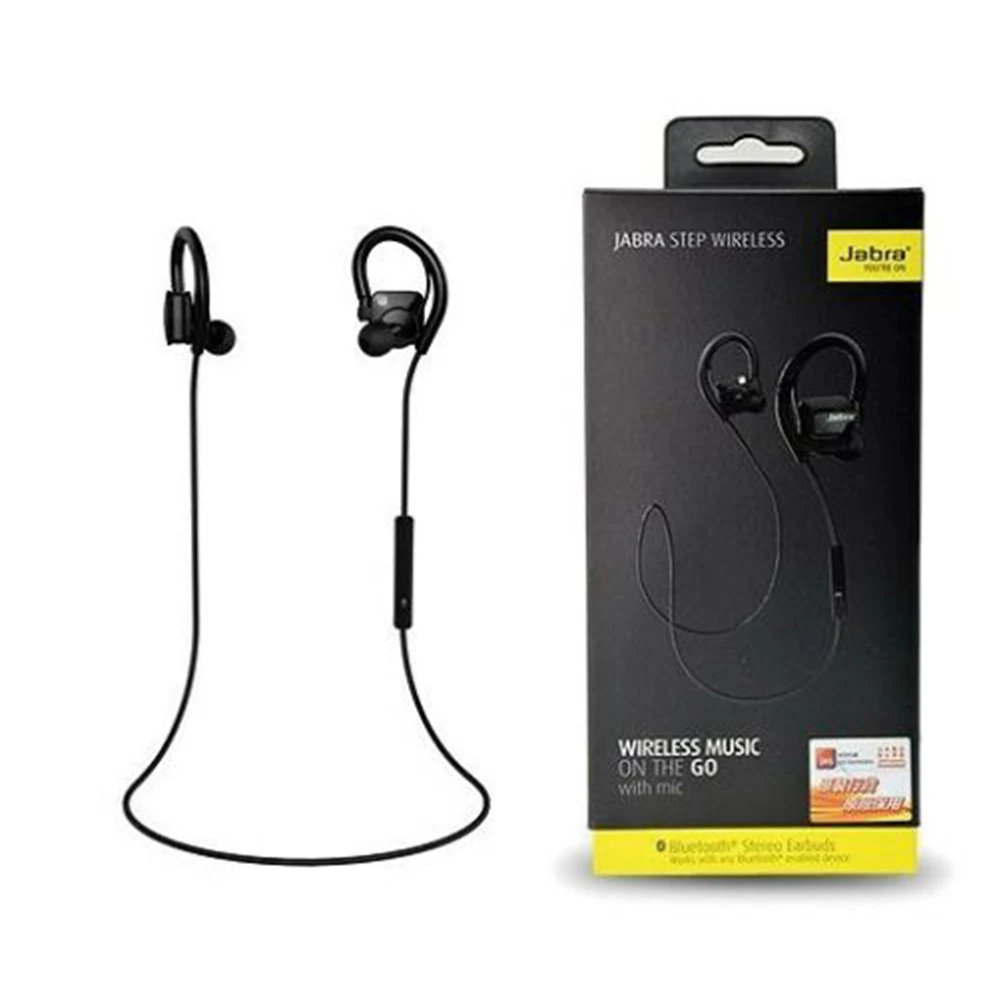 Jabra STEP Беспроводная Bluetooth черная гарнитура с ушным крючком беспроводные стерео