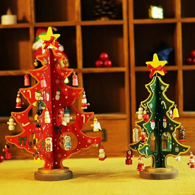 

Christmas Decoration,Height 30cm, Large Size,Wooden Christmas Tree,Household Items, New Year Gifts, Children's Room Furnishings,