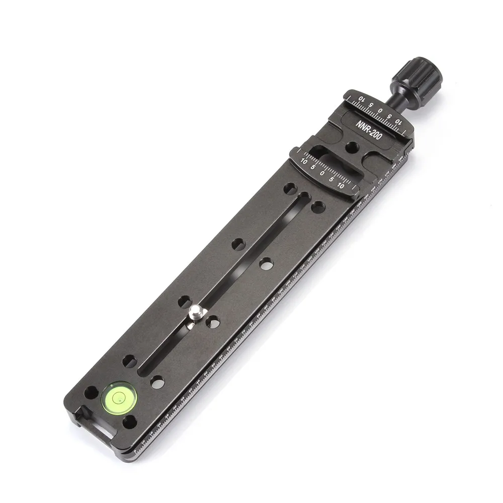200mm Nodal Slide Macro Rail Plate Metal Quick Release Clamp Fit Arca AS DSLR Cameras Camcorder DV