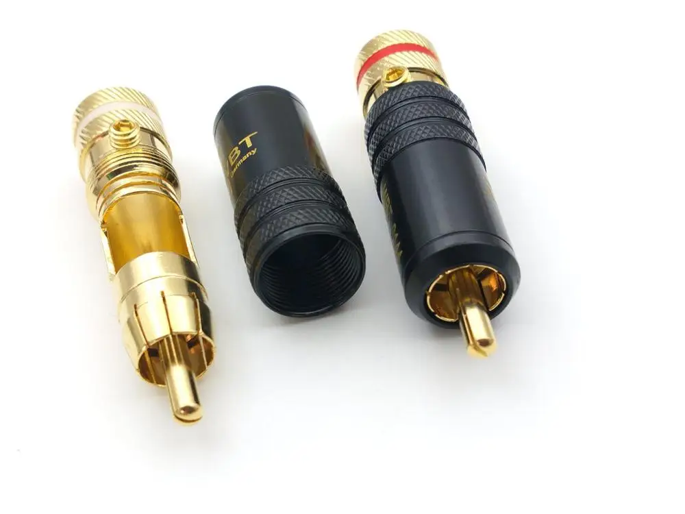 20 шт. высококачественный медный позолоченный адаптер RCA Без припоя|Соединители| |