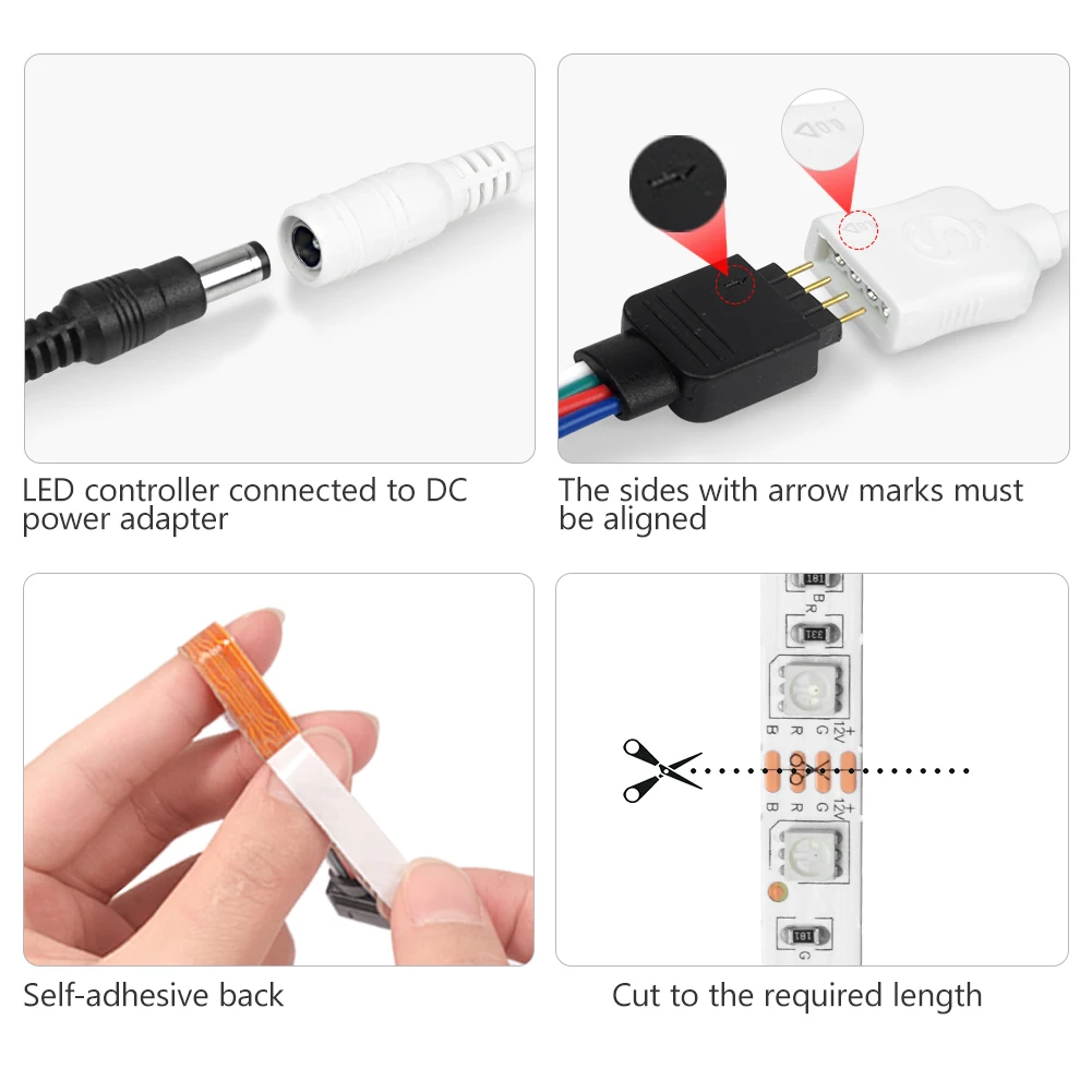 

NEW 5m Smart WIFI Controller SMD 2835/5050 Flexible Ribbon DC 12V TV Backlight APP Smart Wifi LED Strip Light RGB Remote Control