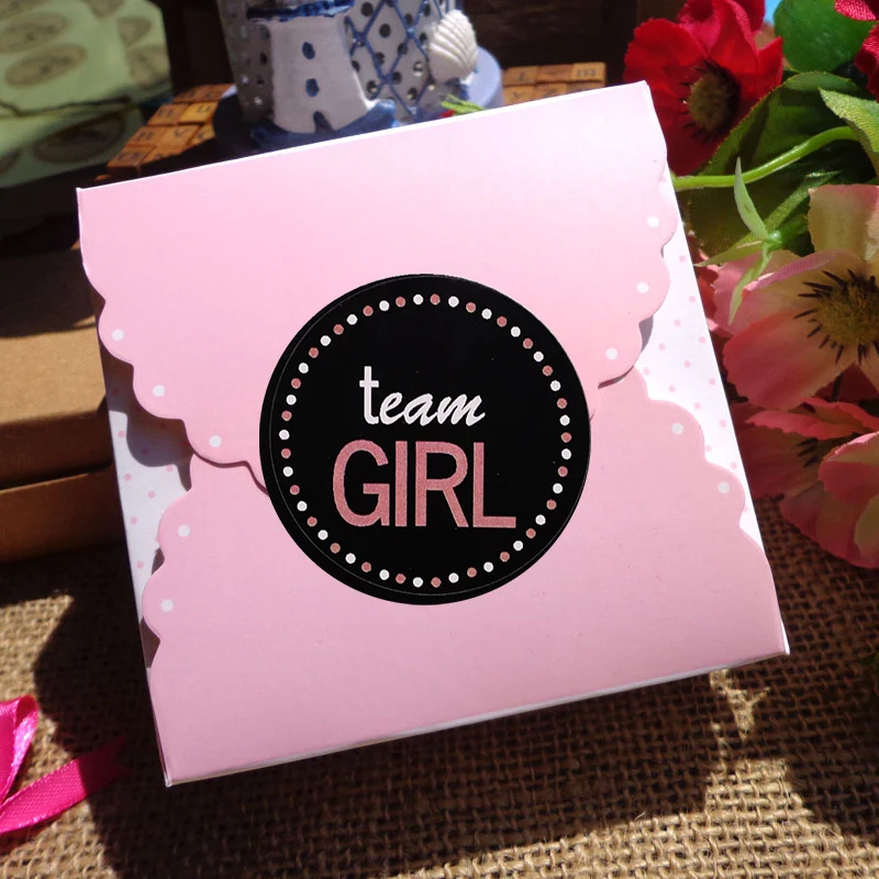 Круглые подарочные этикетки для мальчиков и девочек 24 шт. 4 см | Дом сад