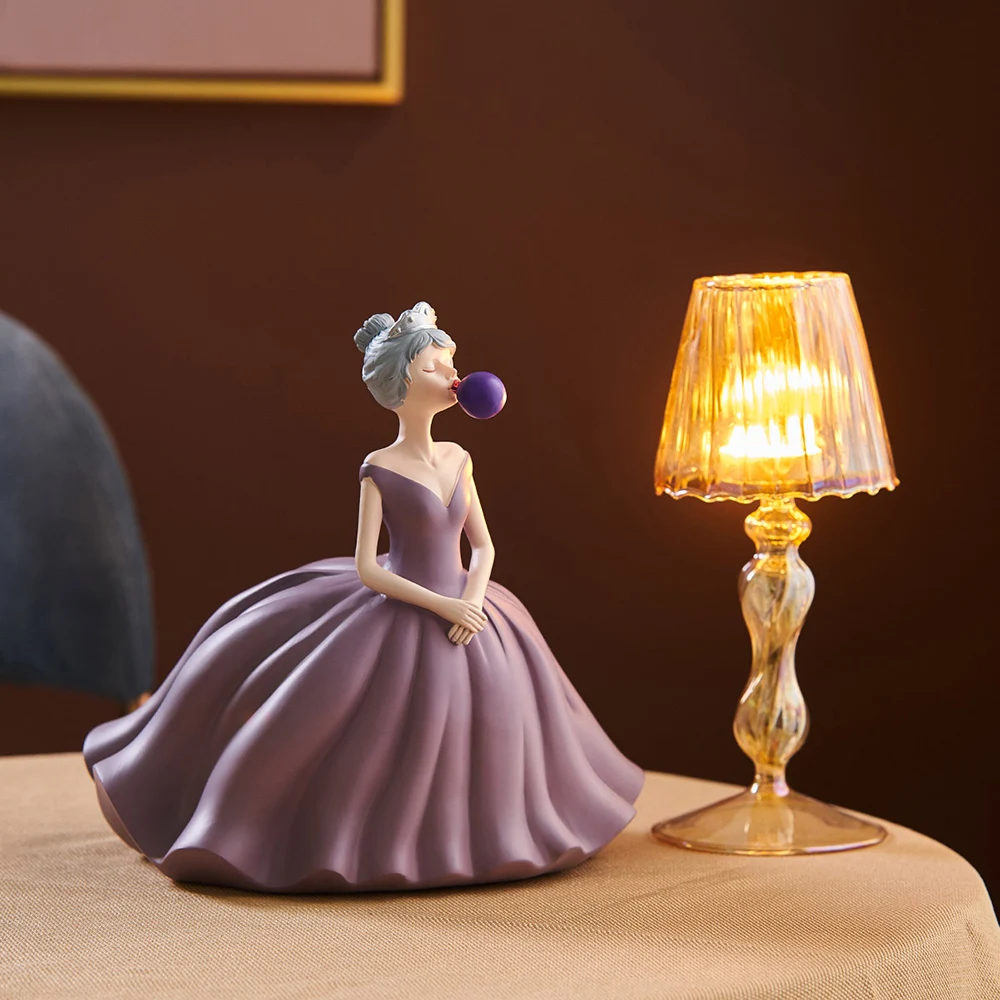 Европейский стиль украшение для дома свадьба девушка персонаж из смолы