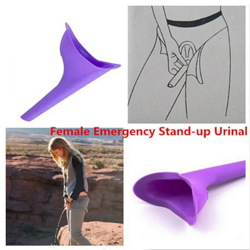 

High Quality Portable Women Camping Urine Device Funnel Urinal Female Travel Urination Toilet Women Stand Up & Pee Soft Silicone