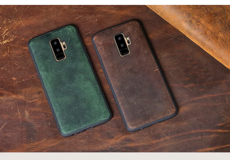 Чехол для samsung Galaxy S7edge S8 S9 S10 плюс A10 A20 A30 A50 A70 из воловьей кожи чехол для Note 8, 9, 10, A5 A7 A8 J5 J6 J7 чехол