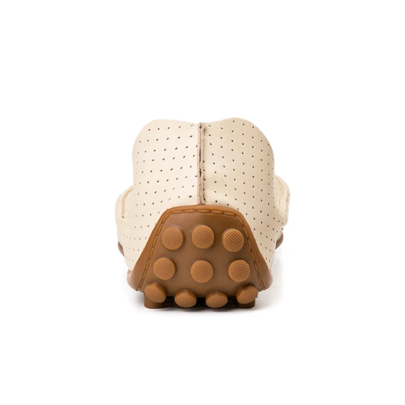 Удобные мужские повседневные туфли кожаные лоферы с дырками светильник Мокасины