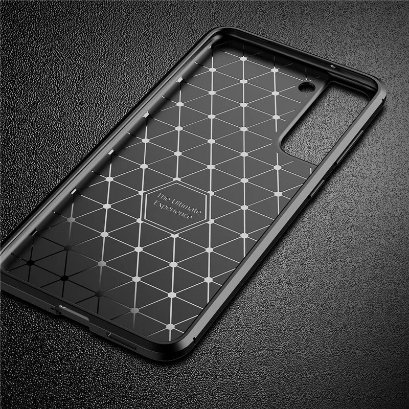 

For Samsung Galaxy S21 FE Case Carbon Fiber Cover A82 A22 Cover S21 Ultra Plus Soft Silicone Protective Bumper Phone Cases