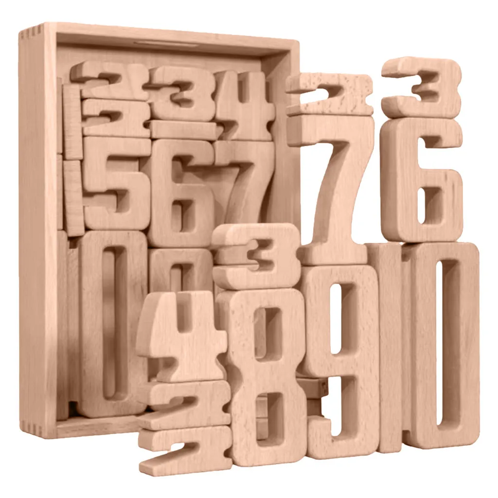 

32pcs Number Building Blocks Math Stacking Educational Toys Development Fine Motor Skills Game