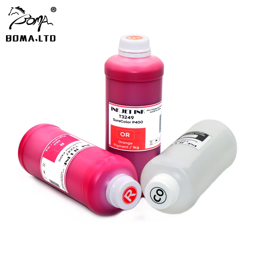 BOMA.LTD 500ml P400 P405 P407 T324 T312 T327 Pigment Ink For EPSON SureColor SC- P400 P405 T3240-T3249 T3120-T3129 T3270-T3279