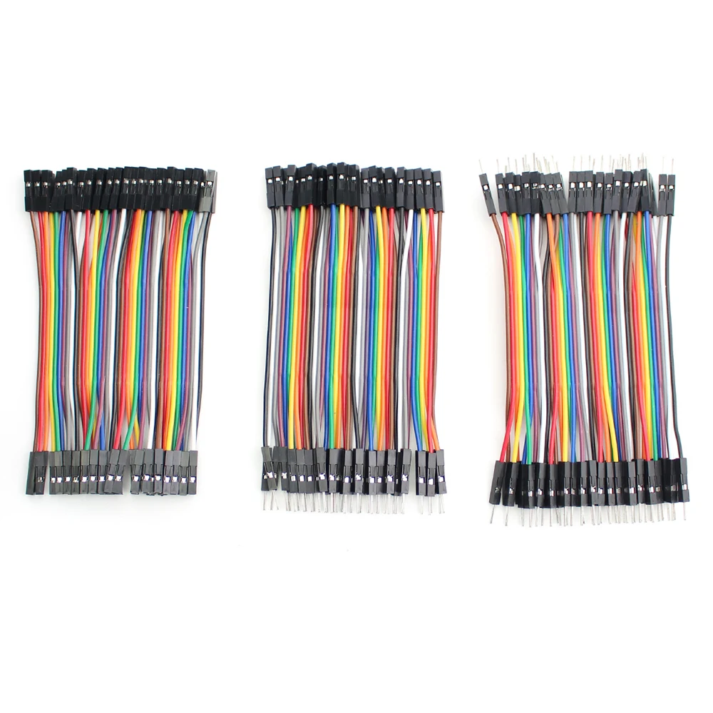 

10cm Jumper Wire 40pin Dupont Cable Male to Male + Male to Female and Female to Female for Arduino for PCB DIY Dupont Line