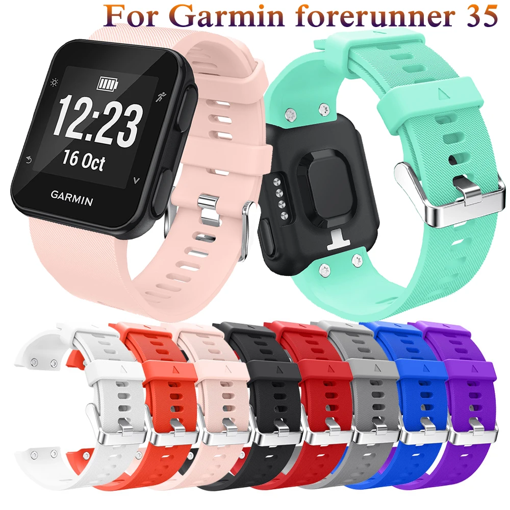 

Replacement Wristband Watch band Wrist strap Silicagel Soft Band Strap For Garmin Forerunner 35 Fashion Smart Watch Bracelet New
