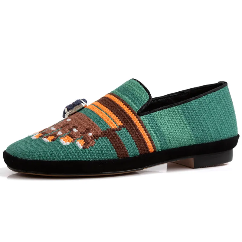 2020 новые Лоферы без застежки обувь с пятью пальцами тонкие туфли плетеными