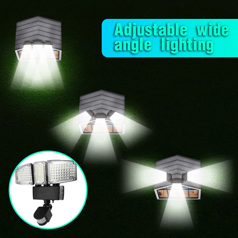 178 светодиодный тройной головной Солнечный свет PIR Активированный датчик