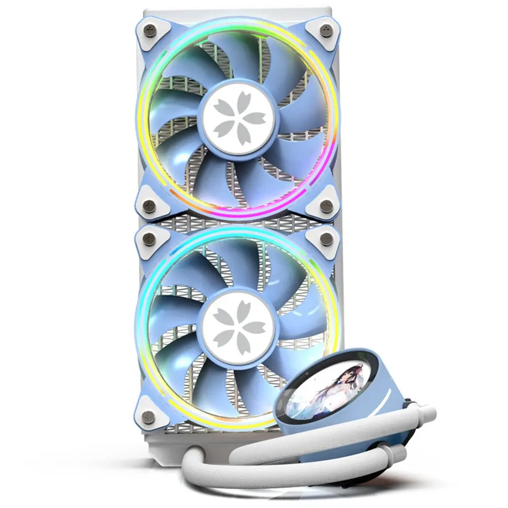 

ARGB Liquid Cooling PC CPU Liquid Cooler RGB Fans Heatsink Integrated Radiator Cooling CPU Cooler Computer Fan