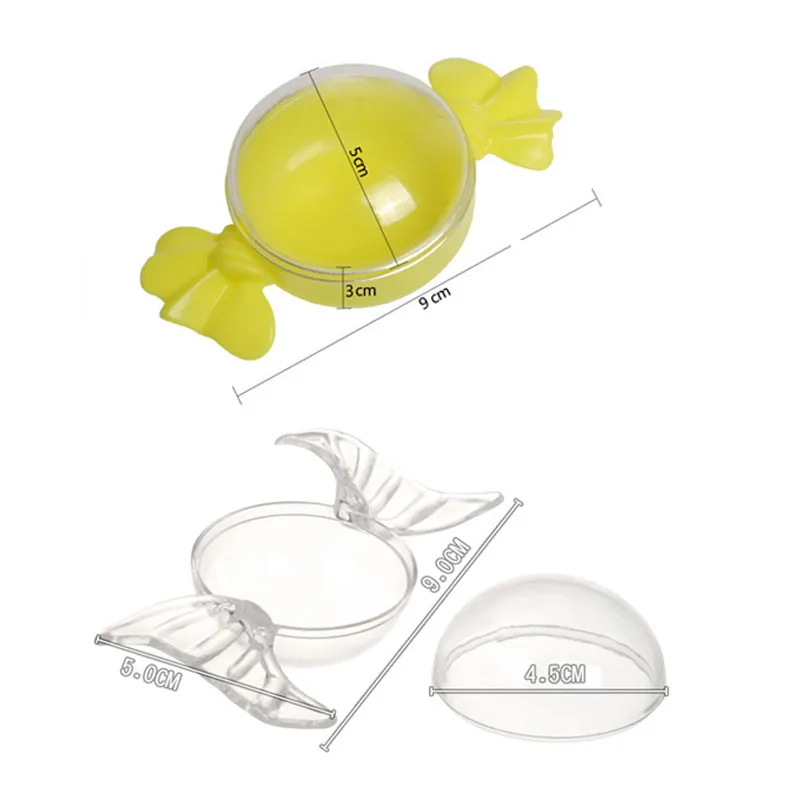 12 шт./лот пластиковые коробки для конфет милые круглые футляры Шоколадные