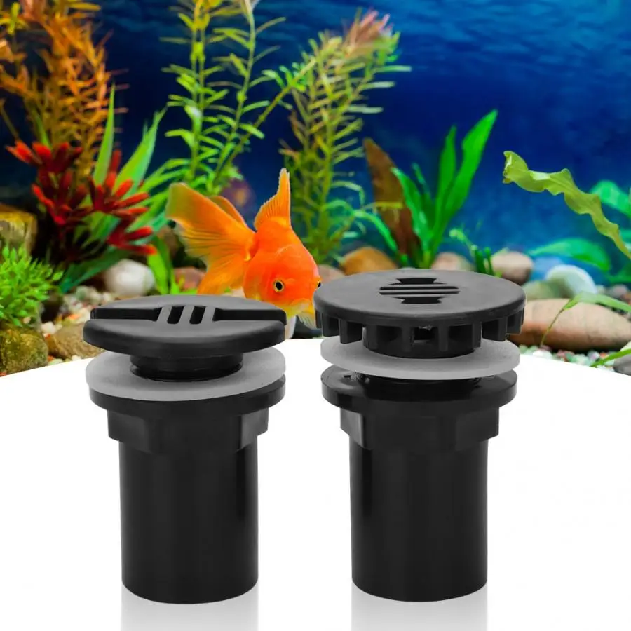 Сочленение для аквариума 2 шт. 25 мм пластиковая черная рыба аквариумная труба