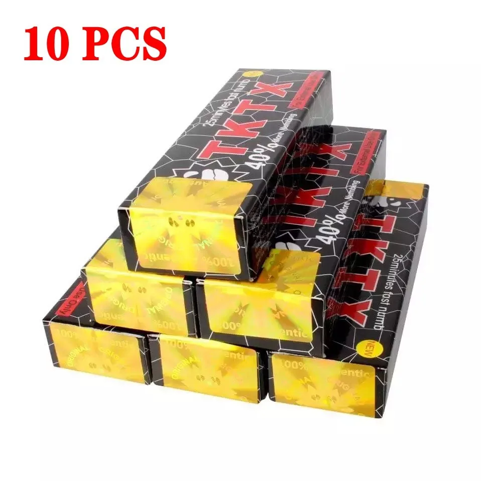 

Hadiyah NEW tktx 55% Black ORIGINAL Mithra JPRO TATTOO Numb Painless Anesthesia Ointment Eyebrow Beauty Supplies 10PCS