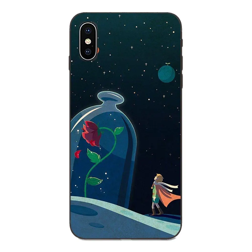 TPU узор маленькая принцесса Роза Планеты для Galaxy A8 A9 Star Note 4 8 9 10 S3 S4 S5 S6 S7 S8 S9 S10 Edge Lite
