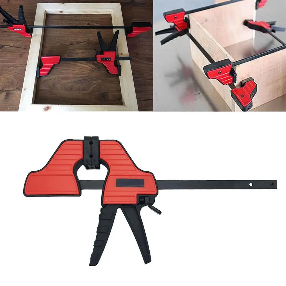 

4/6 Inch Fast Ratchet F Sturdy Wood Clamp Work Bar Clip Reverse Clamp Carpentry Grip Kit A8A9