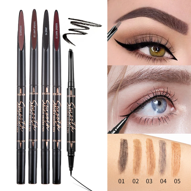 

Double-headed Eyeliner And Eyebrow Pencil Automatic Rotation Long-lasting Waterproof And No Blooming Quick-drying Cosmetic TSLM1