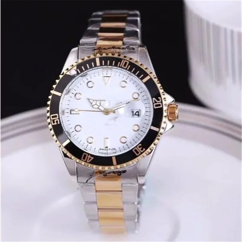 Relojes Hombre часы мужские модные кварцевые часы мужские s часы лучший бренд класса люкс бизнес часы Relogio Masculino Прямая - Цвет: Two-tone White