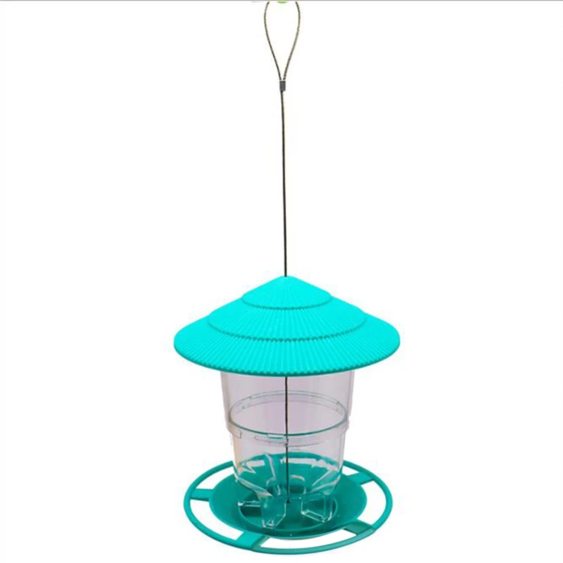 

Plasti Bird Feeder Outdoor Hanging Gazebo Bird Food Seed Holder Container Box​ Small Size Poultry Feeder Accessories