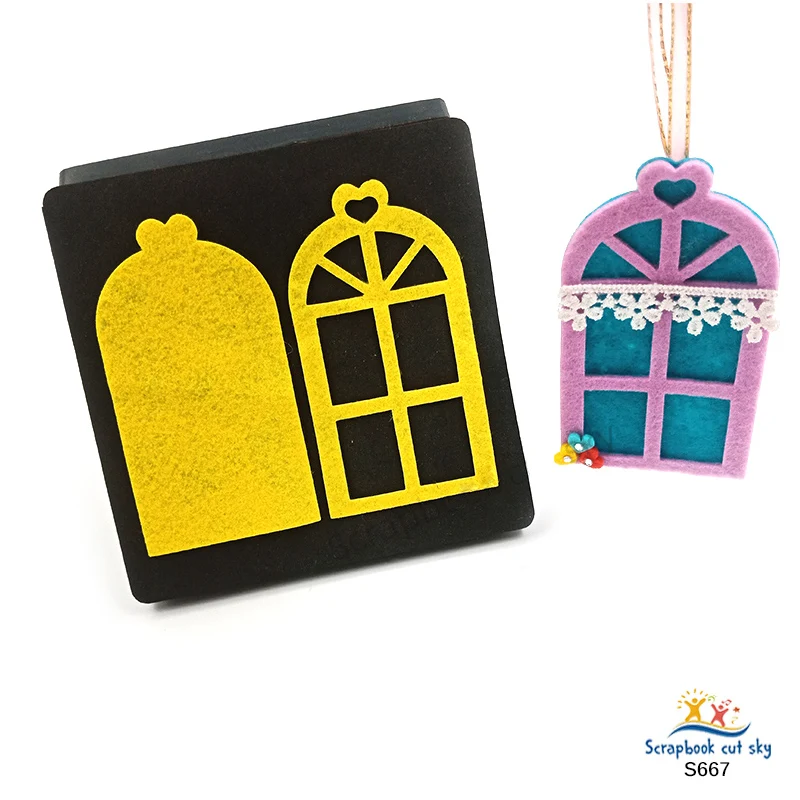

Window Pendants Cutting Die S667 Muyu Wooden Mold Scrapbook Suitable For Market General Machines