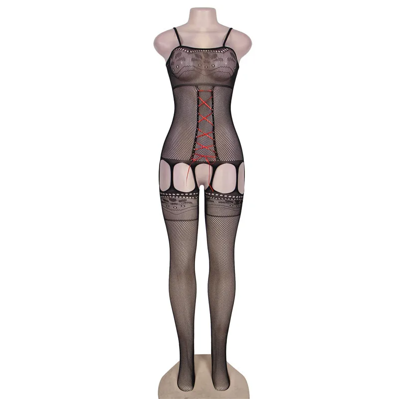 

Women sexy lingerie Costumes Bodysuit Fishnet bodystocking Crotchless Babydoll Bodysuits Nightwear erotic Underwear body suit