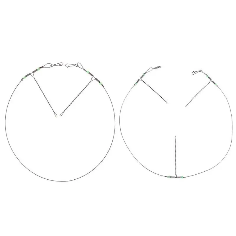 Рыболовные снасти из нержавеющей стали леска для поводка поворотная крючки