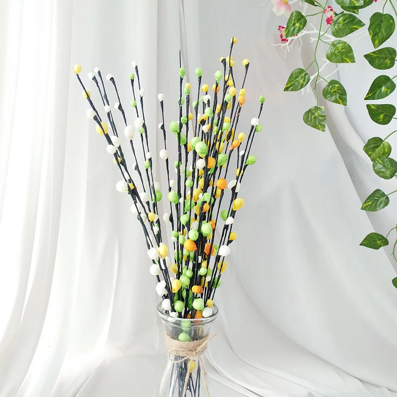 Plantas artificiales ramas flor Bud estampa DIY arreglo Flower hogar boda Decoration Navidad auno Nuevo Fotografia