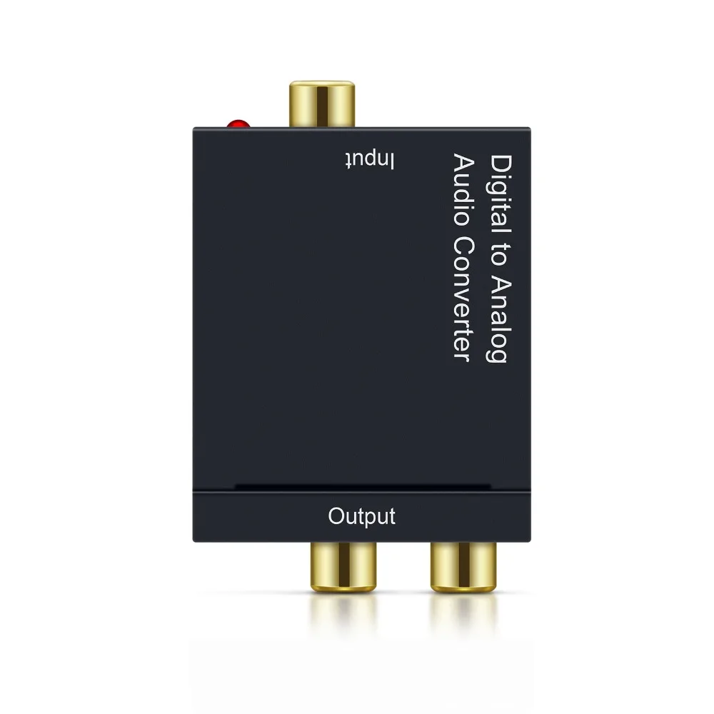 Коаксиальный оптоволоконный Toslink к аналоговому L/R RCA аудио преобразователь