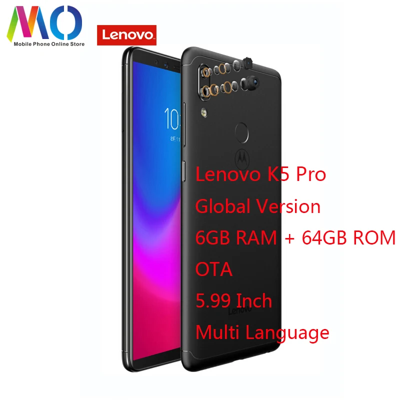 Lenovo K5 Pro смартфон с 5 99 дюймовым дисплеем восьмиядерным процессором ОЗУ 6 ГБ ПЗУ 64 16