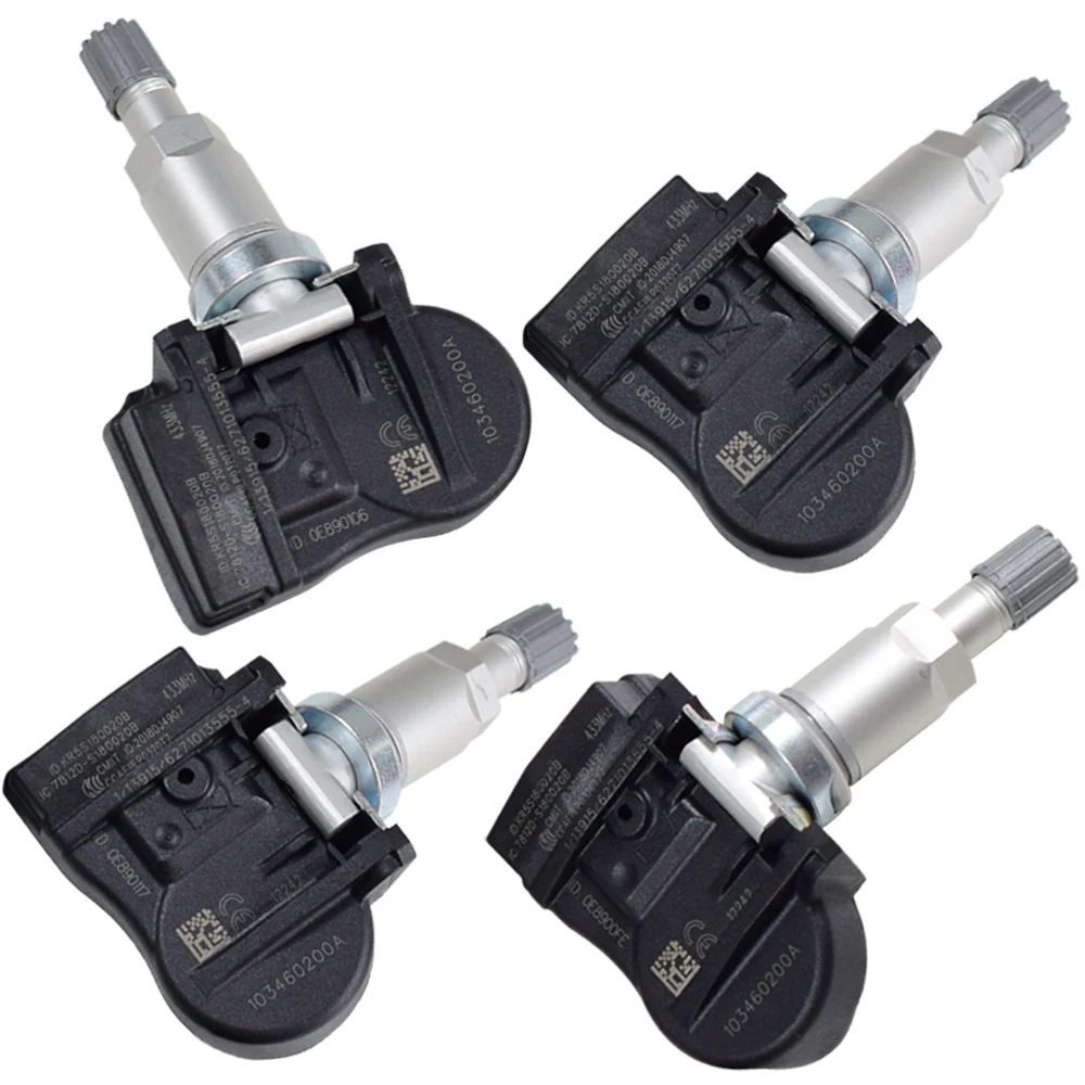 4Pcs New TPMS Sensor Car Tire Pressure S180052068C S180052068 433Mhz For Tesla Model S X 103460200A 1034602-00-A | Автомобили и