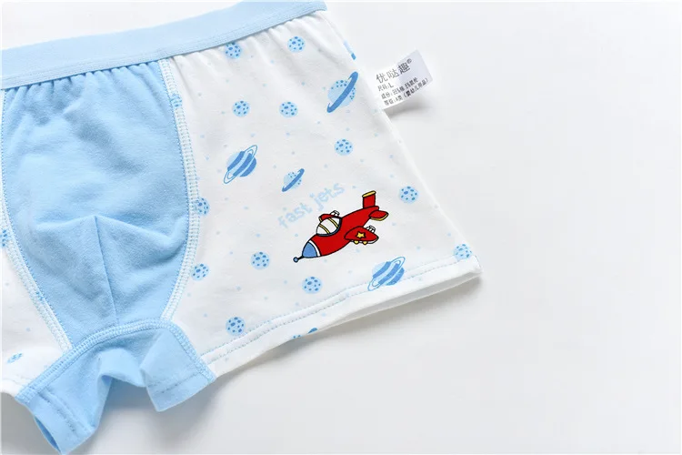 2 шт./лот с героями мультфильмов нижнее белье для мальчиков мягкие дышащие