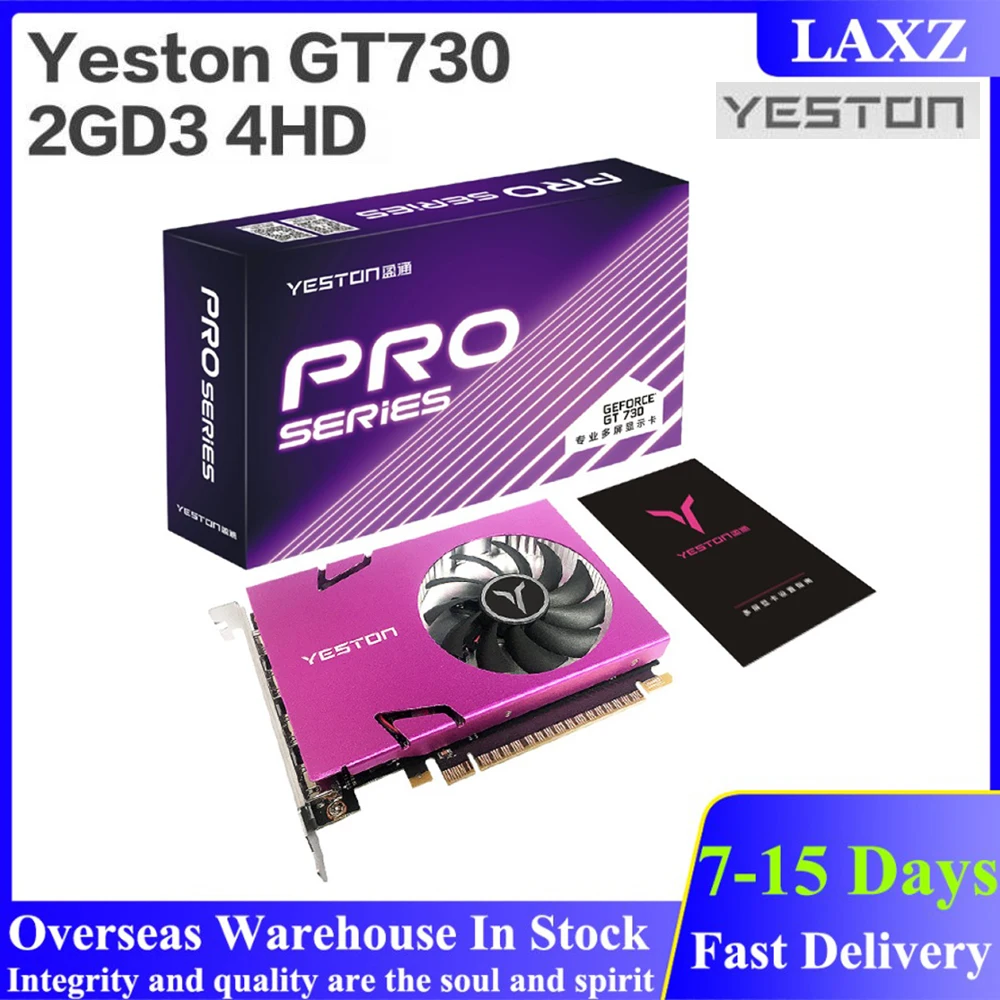 

Yeston GT730-4G 2G GA 4-Screen Graphics Card Support Split Screen 4 HDMI-Compatible 2G/4G/128bit/DDR3 28nm 993/1600MHz GPU