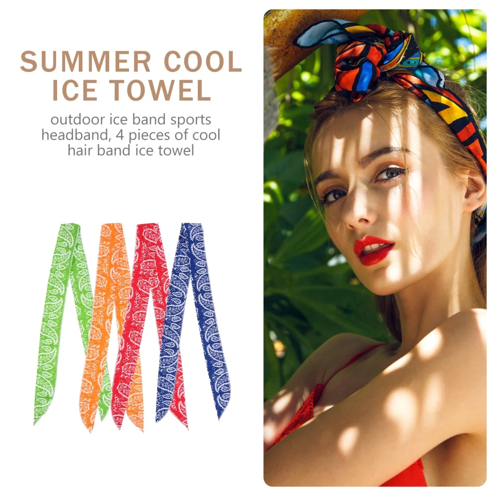 

4Pcs Durable Sport Towels Rapid Cooling Ice Face Scarfs Quick-Dry Beach Towels