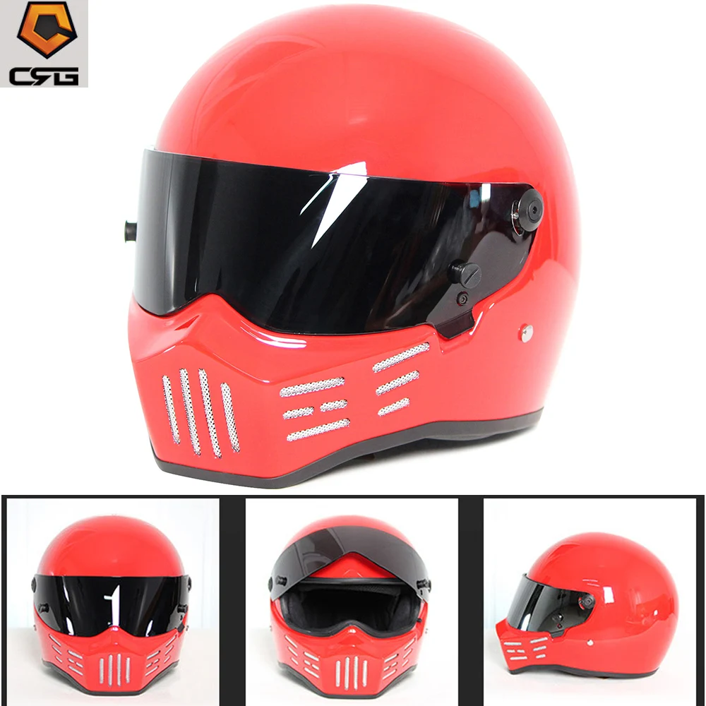 Мотоциклетный шлем CRG с защитой от ветра и запотевания сертифицированный в