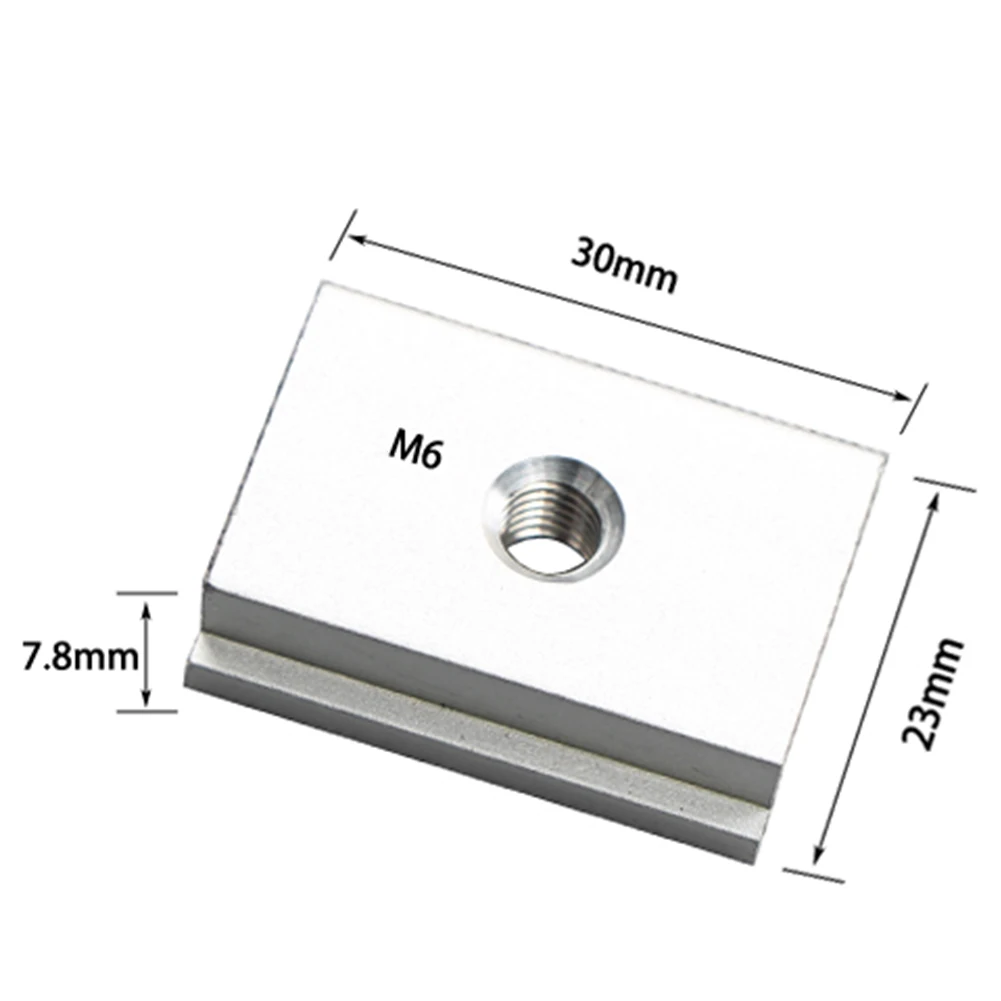 Tools Clamps Hand Slide Block Quick Acting Accessories T-Tracks Durable Knob Metal Screw T-Slot Hold Down Woodworking