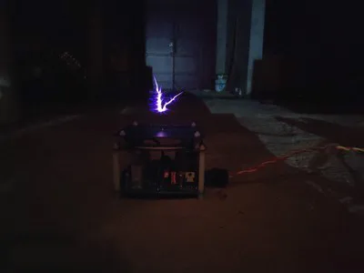 

24V Small Tesla Coil PCB DRSSTC Finished Product with Driver Board Lightning Generator
