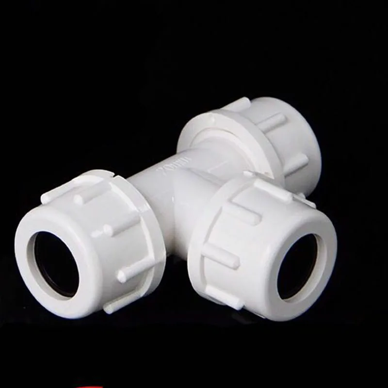 Быстроразъемный тройник для ПВХ труб соединительное соединение pvc_pipe_фитинги 20 25