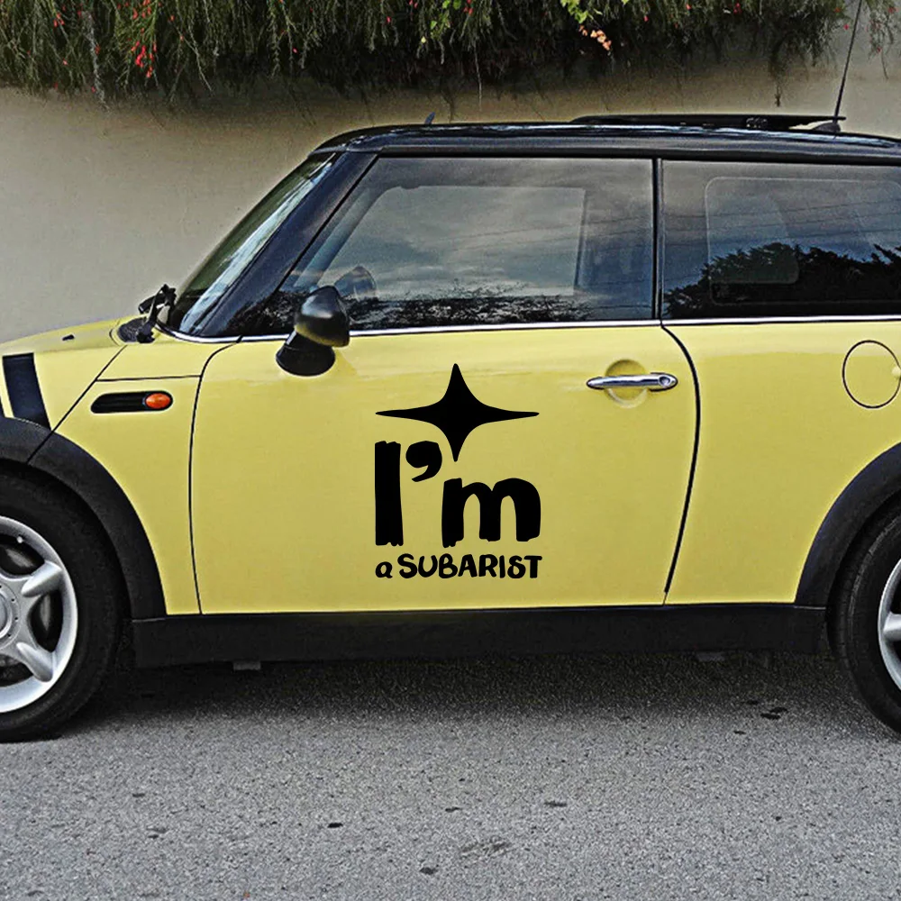 

Красивая наклейка на автомобиль с английским текстом, необычная наклейка на автомобильную дверь, двойной цвет, дизайнерские наклейки